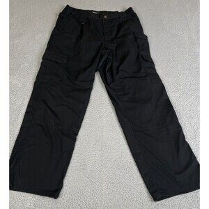 5.11 Tactical Cargo Pants  34x30 Black Ripstop Double Knee Utility 74273 019 -#2